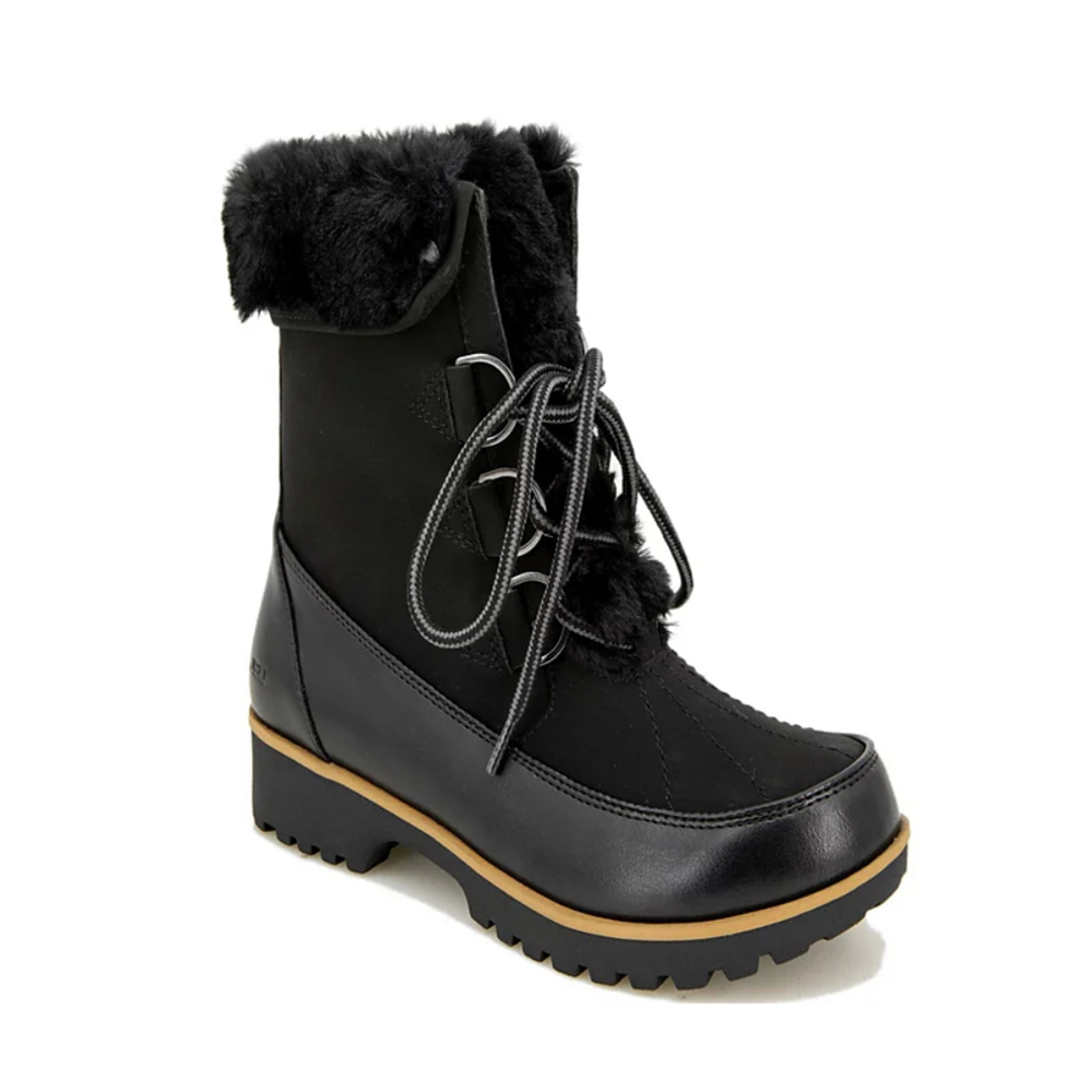 JBU Jambu Northgate Waterproof Winter Boots Black 10 Faux Fur Traction Comfort